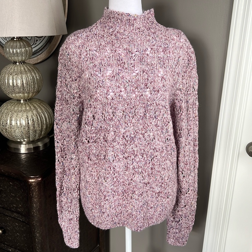 White House Black Market marbled knit sweater